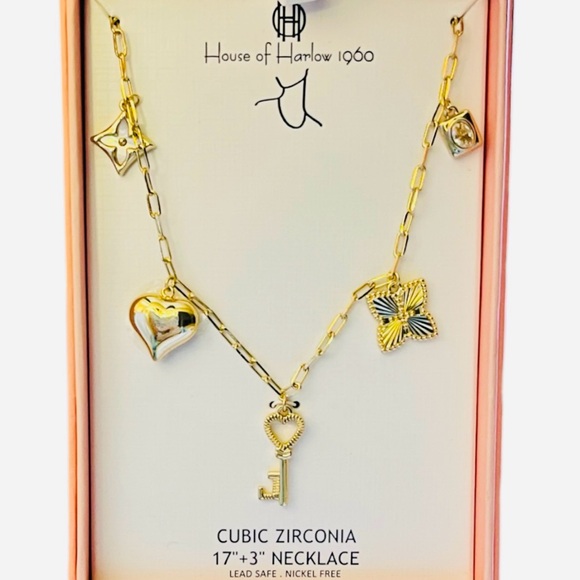House of Harlow 1960 Jewelry - New In Box House Of Harlow 1960 Goldtone Adjustable Charm Necklace.